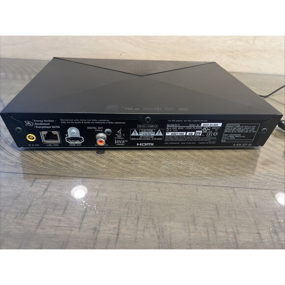 Tested Works Sony BDP-S1200 Blu Ray Disc DVD Player w/ Remote & Power Cord - Picture 4 of 5